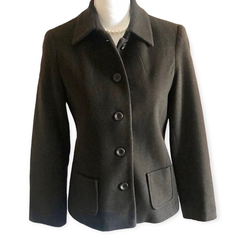 Harve Benard Brown Car Coat Size 8P